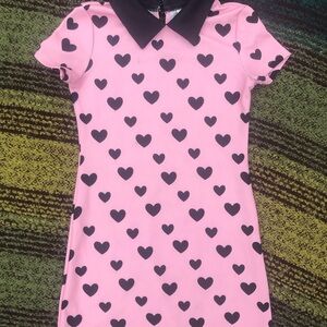 Pink and Black Heart Dress